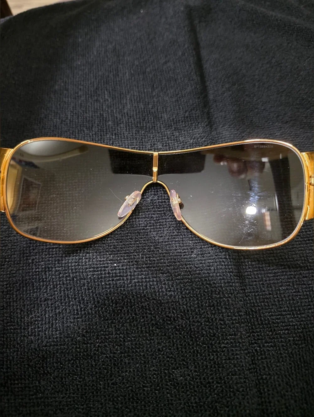 Women's y2k Prada Cream & Brown Lens Sunglasses with Case